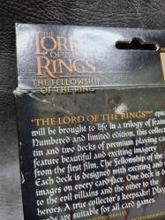 THE LODR OF THE KINGS - THE FELLOWSHIP OF THE RING LIMITED EDITION PLAYING CARDS