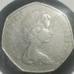 İNGİLTERE 1969  50 PENCE