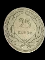 1955 25 Kuruş Ters