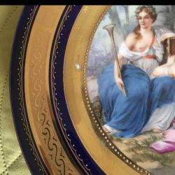 19. YÜZYIL VİYANA KRALİYET AİLESİNE AİT FABRİKADA ÜRETİLEN GERÇEK ANTİKA MUHTEŞEM GÜZELLİKTE