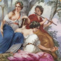 19. YÜZYIL VİYANA KRALİYET AİLESİNE AİT FABRİKADA ÜRETİLEN GERÇEK ANTİKA MUHTEŞEM GÜZELLİKTE