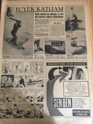 HÜRRİYET GAZETESİ 29 MART 1968 YIL :20 SAYI :7153-- Makarios ikili görüşmeler B.M ye  bağlayıp oyun yapmak istiyor .---Baskı önlenmezse bağımsız Türk Devleti ilan edilecek ---Gümrük -Tekel Bakanı :Yurda kaçak otomobil sokuluyormuş ---6 Kişinin katili azılı Şaki Özbay dün yakalandı ---Agop Mursailoğlu Yurda Getirildi ---Fakat satmaya götürürken yakalanan silah imalcisi boşa emekler ve 15 bin lira dedi --- Uzaya çıkan ilk insan :Gagarin öldü ---Mahkemeden çıktıktan sonra minibüste kıstırdığı karısını öldürdü ; dostunu ağır yaraladı ---Yugoslavya erkekliği kamçılayan özel  su ihraç ediyor ----Aday kadro yeniden açıklandı --Bursalı seyirciler  Can ı istemiyor ---Irak Ordu Takımı 1-0 yendik ---İnönü nün torunu Eren kayak sporu yapıyor ---Büyük Katliam : Kürk manto için haftada 42 bin fok yavrusu vahşice öldürülüyor ---Yugoslav Başbakanı Bugün Ankara da --