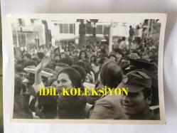 Türkan Şoray'ın Orijinal Siyah & Beyaz Fotoğrafı, Rüçhan Adlı ile - 1970'li Yıllardan, 18 x 13 cm Ebadında