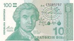 ** HIRVATİSTAN ( 100 * DİNARA ) 1991 - ÇİL