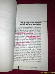 LE SERVICE PUBLIC / RENAUD DENOIX DE SAINT MARC / RAPPORT AU PREMIER MINISTRE / GAUTHIER VILLARS / FRANSIZCA KİTAP (KAMU HİZMETİ)