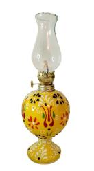 GAZ LAMBASI, KÜTAHYA EL BOYAMA SERAMİK GAZ LAMBASI Yükseklik: 28 Cm.