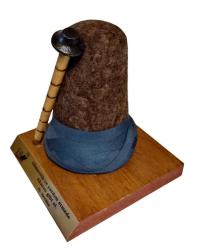 Mevlevi, MİNYATÜR KEÇE DESTAR VE NEYDEN OLUŞAN MEVLEVİ OBJE 19*14*14 Cm.