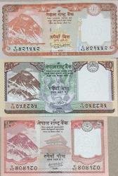 Nepal Çil Kondüsyonda Kağıt Para Lotu