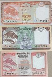 Nepal Çil Kondüsyonda Kağıt Para Lotu