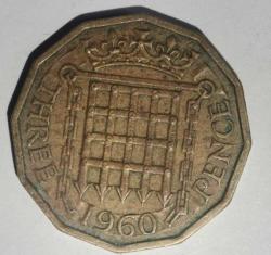 İNGİLTERE 1960  3 PENCE