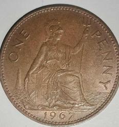 İNGİLTERE 1967  1 PENNY