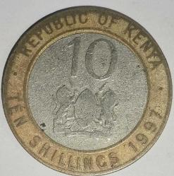 KENYA 1997  10 ŞİLİN