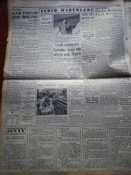 Yeni İstanbul Gazetesi - 21 Kasım 1953 - Haysiyete Riayet Yazan Habib Edib Törehan Köşe Yazısı - Türk Yunan Yugoslav Üçlü Deniz Manevrası -  Başbakanlık Adnan Menderes'e Çekilen Telgraf -  Schuman'a Göre Fransız Dostlukları Paktı - Kazlıçeşme Tren Kazasına Dair Geniş Tahkikat Yapılıyor - Jenny Yazan Thedore Dreiser Yazı Dizisi - Altın Fiyatları Niçin Yükseliyor - Yabancı Gözüyle İle Türkiye'de Ekonomisi - Sanatta Zamanın Hükmü Yazan Profesör Vehbi Eralp - Orhan Veli'nin Şiir Anlayışı Yazan Melih Cevdet Anday - Shakespeare Ve Sinema - Errol Flynn'ın Meçhul Tarafları - Anadolu Abideleri Yazan Aziz Ogan Yazı Dizisi - Gripin - Krem Pertev - Rekor Pamuk - Vita Yağ