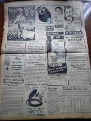 Yeni İstanbul Gazetesi - 21 Kasım 1953 - Haysiyete Riayet Yazan Habib Edib Törehan Köşe Yazısı - Türk Yunan Yugoslav Üçlü Deniz Manevrası -  Başbakanlık Adnan Menderes'e Çekilen Telgraf -  Schuman'a Göre Fransız Dostlukları Paktı - Kazlıçeşme Tren Kazasına Dair Geniş Tahkikat Yapılıyor - Jenny Yazan Thedore Dreiser Yazı Dizisi - Altın Fiyatları Niçin Yükseliyor - Yabancı Gözüyle İle Türkiye'de Ekonomisi - Sanatta Zamanın Hükmü Yazan Profesör Vehbi Eralp - Orhan Veli'nin Şiir Anlayışı Yazan Melih Cevdet Anday - Shakespeare Ve Sinema - Errol Flynn'ın Meçhul Tarafları - Anadolu Abideleri Yazan Aziz Ogan Yazı Dizisi - Gripin - Krem Pertev - Rekor Pamuk - Vita Yağ
