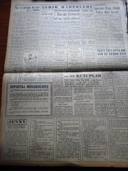 Yeni İstanbul Gazetesi - 23 Kasım 1953 - Ticaret Bakanı'nın Tedbirleri Yazan Habib Edib Törehan Köşe Yazısı - Bermuda'ya Dair İngiliz Görüşü - Ortadoğu Savunması Ve Birleşik Amerika - Teknik Üniversite Yönetmeliği Hazır -  Beşiktaş Vefa'yı 3 1 Mağlup Etti - Türkiye İle Yunanistan'a İktisadi Yardım Kesilmiyor - CHP Mallarına Dair Tasarı Hazırlanıyor - Atatürk Köşesi - Jenny Yazan Thedore Dreiser Yazı Dizisi - Yugoslavya'ya Karşı Çıkacak Türkiye Eskrim Milli Takımı - 48 İranlı'yı Şehir Dışı Ediyoruz - Siirt'te Botan Barajının Temeli Dün Törenle Atıldı - Mısır Reisicumhuru General Necip Dedi Ki Süveyş Davasında Mısır Ordusuna Başvurulacak - Mareşal Tito Reyini Kullanacak - Almanya Yunanistan'a 50 Milyon Dolarlık Kredi Açıyor - Evliya Çelebi'nin 17. Yüzyıl Ortalarında Kafkasya Seyahati Yazan Mirza Bala - Kızıl Kraliçe Yazan Jacques Renand Yazı Dizisi - Marilyn Monroe Niçin Seviliyor - Hollywood'un Yaramaz Erkekleri Yaşlanmaktan Korkuyorlar - Kirk Douglas - Güzellik Kraliçeleri Filmleri