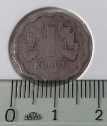 1939 BİR 1 KURUŞ TIRTILLI PAPATYA ORİJİNAL ÖÖÖ2A1 NADİR