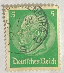 Almanya Pulu - Germany Stamp -  Mektup Zarfından Kesilmiş  / Postadan Geçmiş Pul Filateli - 5 TEMMUZ 1957 Damgalı - ALMAN PULU, 5 PARA - YABANCI PULLAR -NOSTALJİK DOĞUM GÜNÜ HEDİYESİ