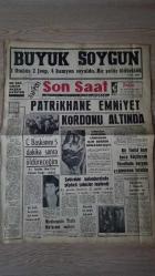 SON SAAT GAZETESİ -- 14 EKİM 1966 -- LEVENT KIRAL , AVANTÜR FİLİMLERİN GÜÇLÜ AKTÖRÜ -- TÜRKAN ŞORAY 'IN ANNESİ EVİ TERK ETTİ -- KAYAHAN ARIKAN 'IN SINEMAYA KAZANDIRDIĞI KABİLİYET -- İLHAN DANER , TİYATRO BENİM İÇİN BAŞTA GELİR -- SEVİM ŞENGÜL 16 BİN LİRAYA İKİ TUVALET YAPTIRDI -- URSULA ANDRESS , ERKEKLER İÇİN BERBER DÜKKANI AÇTI --TIP; ALMANYA DA KIZAMIK AŞISI YAPILMAYA BAŞLANDI -- DANY SAVEL , MİNİ ETEKTEN SONRA ŞİMDİ MİNİ VİZON -- SPOR; TURGAY LEFTER'İN REKORUNU KIRIP KALEYİ ALİYE TERKEDECEK --  KAMİL OCAK ADANALI YÜZÜCÜLERİ METHETTİ -- RUS GÜREŞ TAKIMI GELİYOR -- TARIK BİNAT YÜKSEK ÖĞRETİM DERDİMİZ -- BÜYÜK SOYGUN --PATRİKHANE EMNİYET KORDONU ALTINDA ...