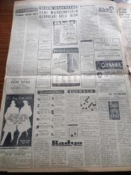 Milliyet Gazetesi - 28 Eylül 1960 - Yassıada Duruşmaları Muhtemelen 17 Ekim'de - Düşük Reisicumhur Celal Bayar'ın Durumunda Tamamen Düzeldi - Milli Birlik Komitesi Üyelerinden Binbaşı Mehmet Özgüneş - Anayasa Tadil Edilemeyecek - Teknik Öğretim Durumu Feci - Devlet Başkanı Cemal Gürsel Diktatör Bir İdare Asla Olmayacak Dedi - Türk İş Başkanı Celal Beyaz Gerekirse Grevi Zorla Alacağız Dedi - Türkiye Dışişleri Bakanı Selim Sarper Rus Başvekili Kruşçev İle Görüşecek - Çetin Altan Köşe Yazısı - İstanbul Ankara Teknik Üniversite Radyosu Programı - Galatasaray Köprüsünün Hikayesi - Abdülcanbaz'ın Maceraları Çizgi Roman Turhan Selçuk - Turistler Sulukule'de Göbek Atmasını Öğreniyor - Yakut Gözlü Kedi Yazan Ümit Deniz Yazı Dizisi - Cici Can Çizen Bedri - Sahne Aşkları Çizen Leonard Starr - Cisco Kid Çizen Jose Salinas ve Rodd Reed - Ses Sanatkarı Mualla Mukadder - Parker Quink Mürekkep - Üç Bulgar Hakem Uçak Bulamadığı İçin Beşiktaş Rapid Maçı Bugün - Futbolcu Can Bartu 5 Ay Hapis Cezası