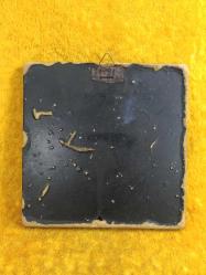 VINTAGE ESKİTME AHŞAP ÇERÇEVELİ GÜMÜŞ KAPLAMA KABARTMA METAL TASVİRLİ HRİSTİYAN İKONA