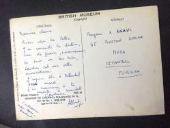 ŞOPEN'İN (CHOPIN) BİR SONATININ NOTALARINI GÖSTEREN NOSTALJİK BİR KARTPOSTAL - ARKASI YAZILI - SİYAH & BEYAZ- 10 x 15 cm EBADINDA - EL YAZISIYLA YAZILMIŞ ESKİ BİR MEKTUP, ADELE ANAVI, İSTANBUL MODA