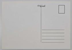 Baykuş Görselli Kartpostal, Kullanılmamış