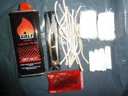 BENZİNLİ MUHTAR ÇAKMAĞI İÇİN +AVUSTURYA MALI ÇAKMAK TAŞI 1 PAKET 100 ADET+10 FİTİL+YAYLI MAKAS+BENZİN+DEPO KEÇESİ