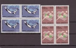 1971 İzmir Akdeniz Oyunları 4'lü Blok Mnh Lüks Tam Seri