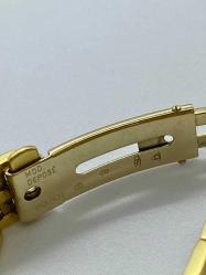 orjinal vintage OMEGA de ville 18(750)ayar komple altın 24 mm pilli bayan kol saati ÇÇT Nadir saat 58.5 gram