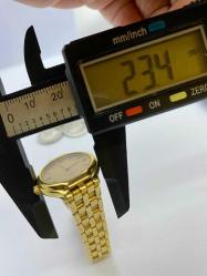 orjinal vintage OMEGA de ville 18(750)ayar komple altın 24 mm pilli bayan kol saati ÇÇT Nadir saat 58.5 gram