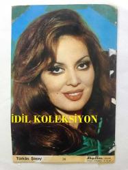 Türkan Şoray Kartpostalı, Bella Color - 1970'li Yıllardan -15 x 10 cm Ebadında