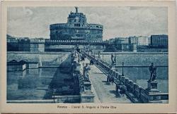 Roma Castel S. Angelo e Ponte Elio  YABANCI KARTPOSTAL  KART POSTAL  (KÜÇÜK RAF KUTU