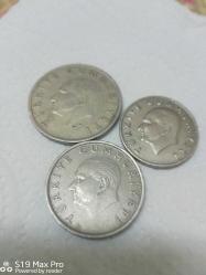 TÜRKİYE 1984  20 lira 1986 50 lira 1988 100 LİRA 3 lü set ççt
