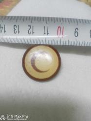 KIZILAY MİNELİ İĞNELİ ROZET PİRİNÇ GÖVDE 2 CM