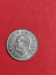 1985 Alüminyum 10 lira orjinal eski para Çil