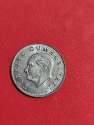 1985 Alüminyum 10 lira orjinal eski para Çil
