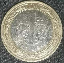 TÜRKİYE 2022  1 LİRA HATIRA BÜYÜK TAARRUZUN 100, YILI