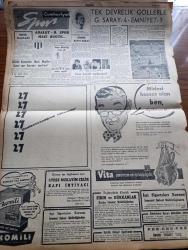 Cumhuriyet Gazetesi - 31 Ocak 1957 - Adnan Menderes Turgut Reisin Türbesini Ziyaret Etti - İthalattan Hazine Hissesi Tacirleri Telaşa Düşürdü - Adapazarı Muhtar Seçimleri - Şair Ziya Osman Saba Vefat Etti - İlaç Darlığı Ve Hastanelere Kabul Edilmeyen Hastalar - Eisenhower'in Ortadoğu Planı Amerika Temsilciler Meclisinde Kahir Ekseriyetle Kabul Edildi - İdam Sehpasında Can Veren Devletliler Derleyen Cemaleddin Saraçoğlu Yazı Dizisi - Despot Yazan Reşat Enis Yazı Dizisi - Karısına Fuhuş Yaptıran Adam - Uydurma Selanik Davası Oktay Engin'in Ebeveyni Üzerinden Manevi Baskı Yapılıyor - Ömer Sami Coşar Köşe Yazısı - Burhan Felek Köşe Yazısı - Resimli Romanımız Zırhlı Haydut - Kalbimin Sesi Filmi Lale Sinemasında - Kadın Ve Moda - Havilland Kremleri - Tanrıdağ Ziyafeti Provalarında Altan Hanoğlu Ve Talat Artemel - Bulmaca - Tek Devrelik Gollerle Galatasaray 4 Emniyet 1 - Adalet Beyoğluspor Maçı Bugün - Silahlı Kuvvetler Harb Okulları İkinci Spor Bayramı Yapılıyor -  Fenerbahçe'nin 50. Yılı