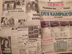 Şey Haftalık Aktüalite Sinema Tiyatro Müzik ve Magazin Gazetesi - 8 Haziran 1985 - Sayı:38 - Zerrin Özer - Türkan Şoray - Cihan Ünal - Okay Özbalcı - Uğur Dündar - Bilun Nazlıhan - Kenan Kalav - Süha Kutlu - Kemal Sunal - Kral sosyetikleşti - Öyle bir dünya ki... - Cemil İpekçi - Hele Çakmaklı - Semra Türel - Nesli Özsoy - Biri kaldırdı biri aldırdı - Nurten Güner - Hayko - Yıldız Arhan - Deniz Akbulut - fatih Köprüsü'nün şerefine - Hanzade Kalyoncu - Beyza Taner - Neveser Güneş - Bu haftaki falınız - Necla Gencer - Ayten Alpman - Leman Sam - Selami Şahin - Aile boyu saadet... - Zeynep Tedü - Üzeyir Garih - Larry Coryell - Phillip Catherine - Mehtap AR - Zeynep ÖZal - Ajda Pekkan - Oya Aydoğan - Cemal Sincar - Harika Avcı, Kadir İnanır, Ahu Tuğba - ''Şüphem yok Harika bir dişi'' fotoğraf ve haberi - Tam takım gazete