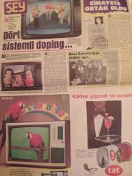 Şey Haftalık Aktüalite Sinema Tiyatro Müzik ve Magazin Gazetesi - 4 Mayıs 1985 - Sayı:33 - Bülent Ersoy sahneye döndü - Ergin Yıldırımakın - Nazan Ayas bacak güzeli değişti... - Cihan Ünal yine tarihten medet umuyor - Hülya Sözer - Meral Gökçe - Feyzi Tuna - Oynatanı da oynattılar - Ahu Tuğba - Süha Kutlu - Halit Akçatepe - Müge Akyamaç - Bir Aylin Urgal vardı - Taner Şener - Ayşegül Atik - Ali Atik - Leyla Somer'in günahı çöp tenekesinde- Belkıs Akkale - Şampiyonluk dilekleriyle- Bizden Laf Çıkmaz-  Türkiye dans yarışması finalle - Füsun Önal - Reha Yalnızcık - Gönül Öner - Los Machucambos yine 1 numara  - Kamuran Akkor - Nükhet Duru - Esmuhan - Recep Kaymak - Faruk Tınaz - Kraliçeye Renault 9 yakışır - Tarık Akan - Bedia Akatrük kendi ayağı ile gitti komik oldu - Muazzez Abacı - Bozgunu unutturan mutluluk - İhbarcı cinayete ortak oldu - İşte Yıldız Kenter - Bravo Bedrettin Dalan dediğini yaptı - Dört sistemli doping - Mazhar Fuat Özkan fotoğraf ve haberi - Tam Takım Gazete