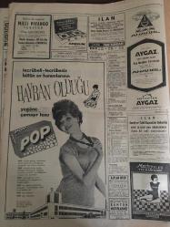 HÜRRİYET GAZETESİ 15 MART 1967 YIL :19 SAYI :6781--İnönü Önemli Bir Kalp Sıkıntısı Geçirdi --Grev için Irak tan 10 bin ton Fual -Oil alındı ---3 Çocuklu bakkalı kaçakçı  kardeşi öldürdü ---Kolejli 2 gençle ablaları yaşlı  babalarını dövdü ---Erzurumlu tacir  tava düşüp para ve saatten  oldu --Hataylı Tüccar : Bar Artistini Ben Öldürmedim ---Dicle de  batan salda sekiz kişi boğuldu --Patrikhane Fotoğrafçısı Gizli Haberler Toplamış --Müşterileri ,büyücü kadının  kurtulması  için mahkeme  salonunda  dua ettiler --Çocuk felci  hastanesi için yeni bir yardım kampanyası başladı ---Münih de ki bir Alman NATO ya harp  ilan etti --Beşiktaş ı yine yenmeğe geldik --Kongre yaklaştıkça Fenerbahçe  kulübünde de faaliyet arttı ---Oyuncuları 133. yıla mahkum  edilen  takım :İmralı Gençlik ---Belkıs Hanım ,Pembe Yalıda Yalnız Oturuyor --Hem manto hem ceket --Demirel Nisan Sonunda Pakistan a Gidecek --
