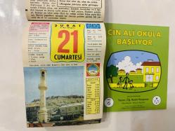 21 Şubat 1976 hediyelik orijinal Ülkü takvim yaprağı (Cin Ali kitabı hediyeli:)