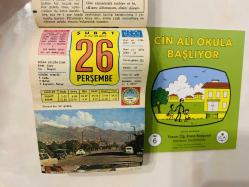26 Şubat 1976 hediyelik orijinal Ülkü takvim yaprağı (Cin Ali kitabı hediyeli:)
