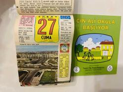 27 Şubat 1976 hediyelik orijinal Ülkü takvim yaprağı (Cin Ali kitabı hediyeli:)