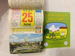 25 Ocak 1976 hediyelik orijinal Ülkü takvim yaprağı (Cin Ali kitabı hediyeli:)