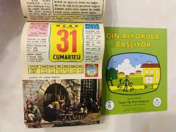 31 Ocak 1976 hediyelik orijinal Ülkü takvim yaprağı (Cin Ali kitabı hediyeli:)