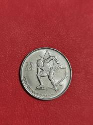 Kanada hatıra 25 Cent çil kondüsyondadır.