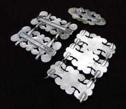 ANTİKA TaŞLı TÜRKMEN GÜMÜŞ BüYüK TAKI PARÇALARI....