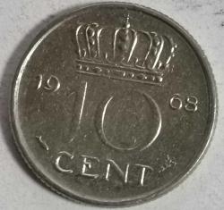 HOLLANDA 1968    10 CENT