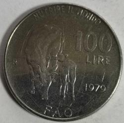 İTALYA 1979  100 LİRE  HATIRA Birleşmiş Milletler Gıda ve Tarım Örgütü